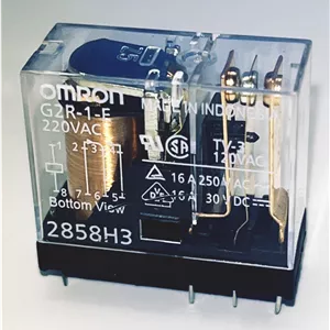 رله امرون 220 ولت 16 آمپر 8 پایه سوزنی Omron G2R1-E 220VAC