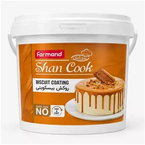 روکش بیسکوییت فرمندکرم لوتوس فرمند سطل 5 کیلویی (Biscuit Coating)
