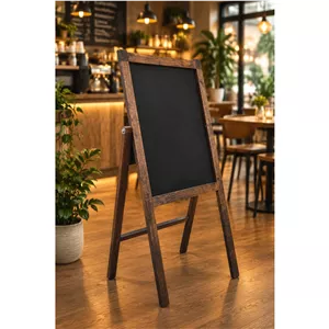 تخته گچی ایستاده چوبی منو کافه ارتفاع 130 سانت