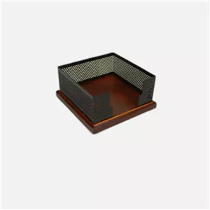 جا یادداشتی سایز 10 10 توری فلزی و چوب شهاب تحریر