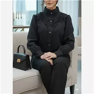 شومیز زنانه مدل حسنا جنس توکی کراش سایز بزرگ