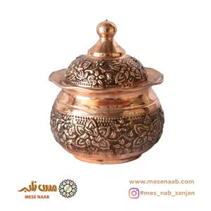 قندان توپی بدون پایه لب کنگره گل رز نانو
