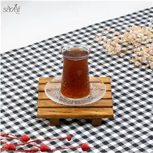 استکان و نعلبکی کمر باریک 160 سی سی تایملس ( دست 6 عددی )