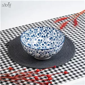 کاسه سالاد 23 سانت گل آبی دنی هوم (یک عددی)