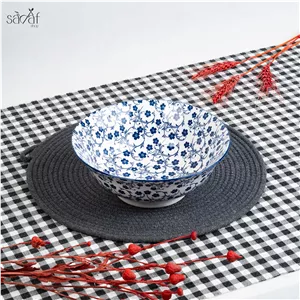 کاسه سالاد 25 سانت گل آبی دنی هوم (یک عددی)