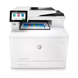 پرینتر اچپی رنگی چهار کاره با چاپ لیزری مدل Color LaserJet Enterprise MFP M480f، سایز چاپ A4، قابلیت چاپ دو روی خودکا...