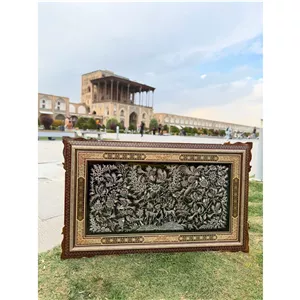 تابلو قلم زنی قاب خاتم استخوانی اعلا 100 در 60 