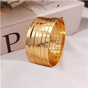 النگو آیینه ای 4 میل طرح طلا ضد حساسیت برند YSX