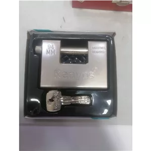 قفل کتابی فولادی 94 مغزی کامل برنجی کینیوس 