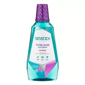 دهان شویه سنسیدکس مدل icy fresh حجم 420 میلی لیتر، ضد پوسیدگی، حاوی فلوراید، مناسب بزرگسالان