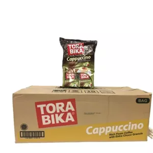 کاپوچینو تورابیکا عمده TORA BIKA اصلی کارتن 12 بسته 20 عددی TORA BIKA cappuccino