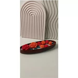 شات شمع گل رز