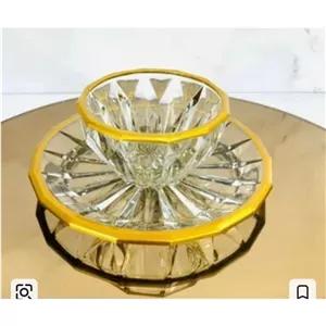 پیاله و پیش دستی 12 تایی مودنا طلایی