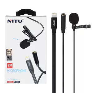 میکروفون یقه ای NITU Lightning مدل NM03 (گارانتی شش ماه تعویض نیکان همراه)