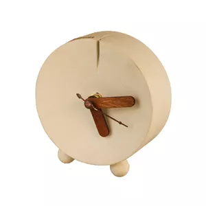 ساعت رومیزی سنگی هفت سنگ مدل کرونوس رنگ کرم (pcw2)