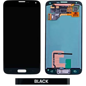 تاچ ال سی دی سامسونگ S5 چنج گلس مشکی -LCD S5-(G900F ) CHANGE GLASS BLACK