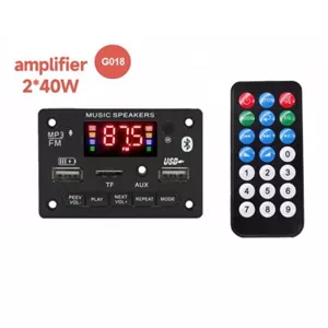 پخش کننده MP3 PLAYER پنلی بلوتوثی دارای آمپلی فایر 2X40W مدل KH-G018 اقساطی