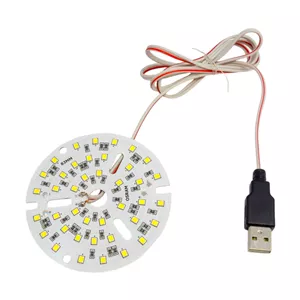 ال ای دی گرد USB دار 20 وات 5 ولت با سیم 1 متری اقساطی