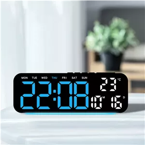 ساعت LED دیجیتالی رومیزی بک لایت دار مدل 95 با نمایشگر دما و تقویم اقساطی