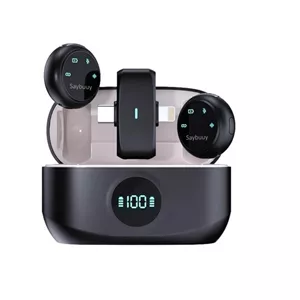 میکروفون حرفهای بیسیم سی بای مدل Mic1، مناسب ضبط دو نفره با درگاه USB Type C ZMN
