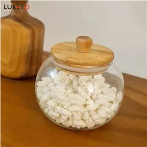 قندان پیرکس درب چوب رابر