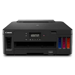 پرینتر جوهرافشان رنگی تککاره کانن مدل PIXMA G5040 با اتصال Wi-Fi، پورت Ethernet و USB-A، ظرفیت سینی ورودی 350 برگ