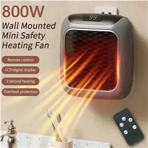 فن هیتر و بخاری برقی فن دار وارداتی مدل CSA 800W صفحه لمسی کنترل دار