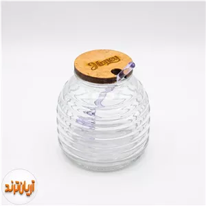 ظرف عسل درب بامبو مدل Bee