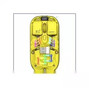 موس نورانی با بدنه شفاف کوتسی COTECi OF-026 Magic Crystal IV Mouse - صورتی
