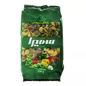 ماکارونی فرمی گوش ماهی سبزیجات سمیرا (500 گرم)