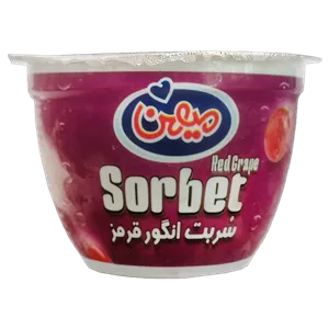 بستنی لیوانی سربت انگور قرمز میهن 85 گرمی