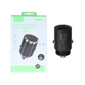 شارژر فندکی PD و فست دو پورت مدل C21 60W - خاکستری - RYL
