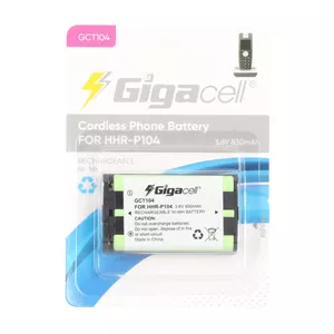 باتری تلفن بی سیم قابل شارژ Gigacell مدل HHR - P104 با ظرفیت 830mAh