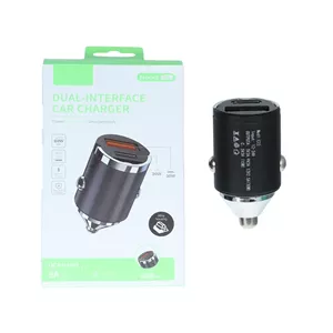 شارژر فندکی PD و فست دو پورت مدل C21 60W - مشکی - RYL