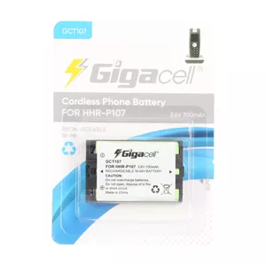 باتری تلفن بی سیم قابل شارژ Gigacell مدل HHR - P107 با ظرفیت 700mAh