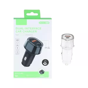 شارژر فندکی PD و فست دو پورت مدل X05 60W - سفید - RYL