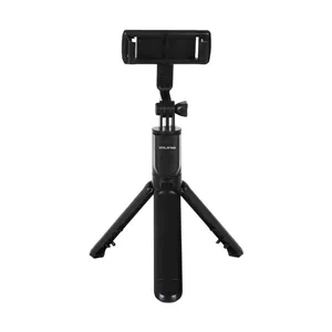 مونوپاد و سهپایه نگهدارنده گوشی موبایل VIPLATINA مدل VF12 ، ریموتدار، ارتفاع 67 سانتیمتر - رنگ مشکی