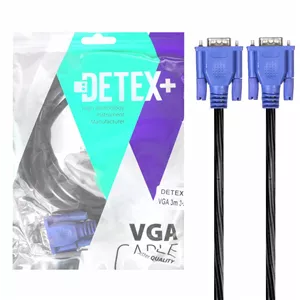 کابل 3 متری DETEX+ VGA 3+2 - مشکی