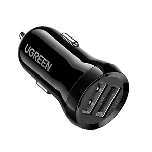 شارژر فندکی فست دو پورت UGREEN مدل ED018 12W - مشکی (گارانتی 18 ماهه آسان پیشرو)(50875)