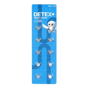 باتری ساعتی Detex+ Alkaline مدل AG4 (بسته 10 عددی)