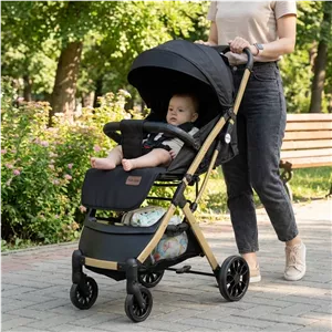 کالسکه بیبی استار مدل baby5 بدنه رزگلد