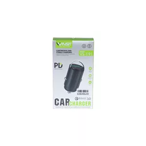 شارژر فندکی PD و فست دو پورت Vsmart مدل VS-191 - مشکی - ASP (گارانتی شش ماهه آروین)