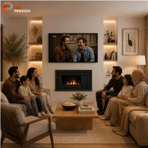 شومینه گازی زمینی مدل دراگون با شعله خطی و طراحی لاکچری و مدرن