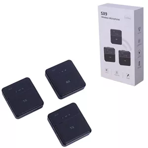 میکروفون یقه ای بی سیم دوتایی SX9 Lightning 3.5mm