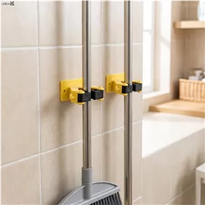 گیره نگهدارنده جارو و تی زمین شوی بسته 2 عددی