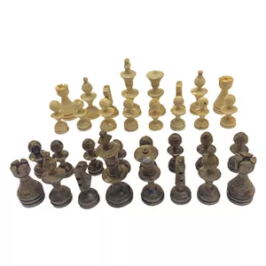 مهره شطرنج مدل چوبی طرح کلاسیک کد 2 مجموعه 32 عددی
