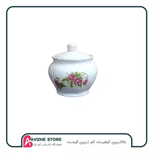 قندان چینی گلسرخی متوسط