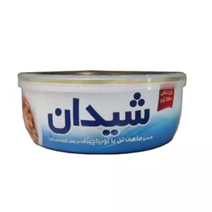 کنسرو لوبیا با ماهی شیدان 230 گرم