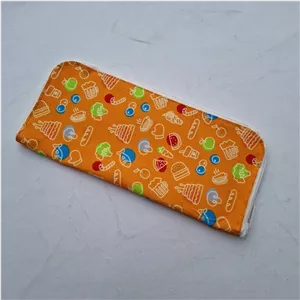 کیف لقمه و خوراکی زیپ دار مخمل کد 05