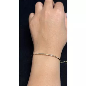 بنگل طلا آینه ای  